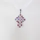 Small Cross - Charis-Violet Organza - 1